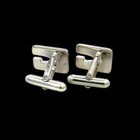 Gucci Estate Mens Cufflinks Sterling Silver G38 - Picture 4 of 10